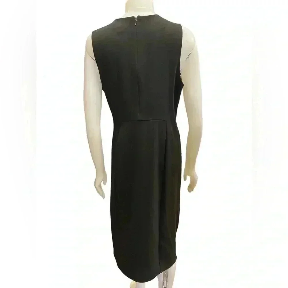 Marciano Black Sleeveless Midi Dress  Size Large - Picture 4 of 12